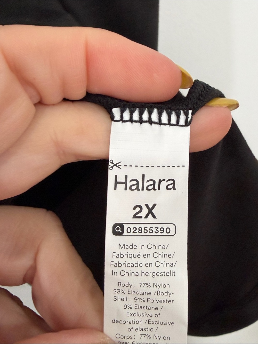 Halara Plus Size SoftlyZero Airy Halter Draped Yoga Sports Top-UPF50 - Picture 5 of 6